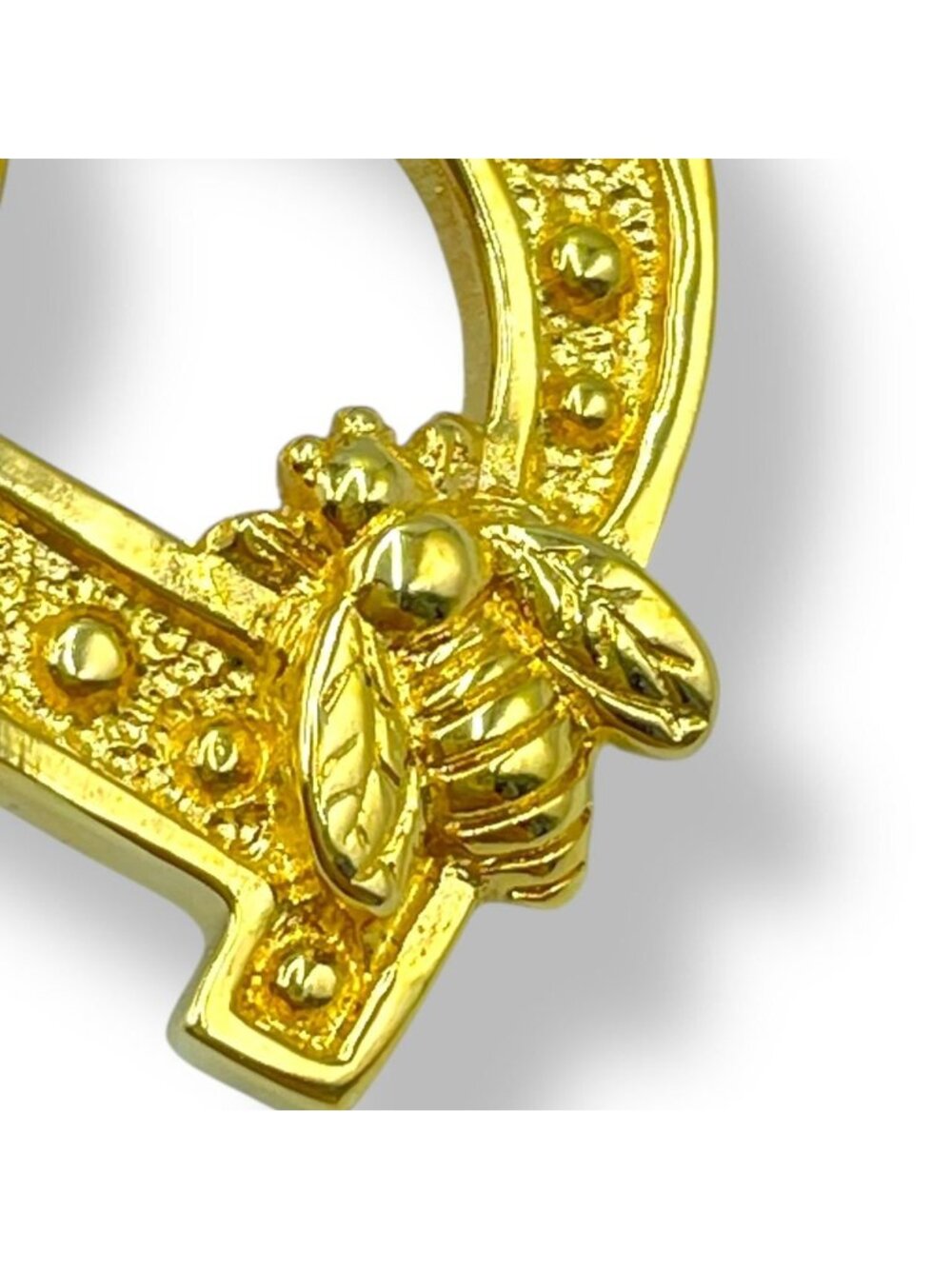 Dior Brooch Gold Bee Logo - Gem
